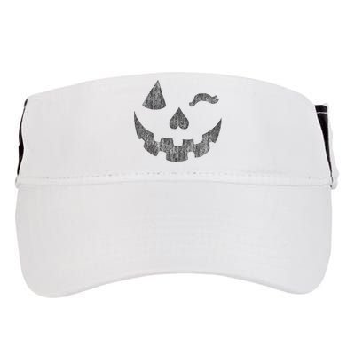 Halloween Jack O Lantern Grin Pumpkin Wink Adult Drive Performance Visor