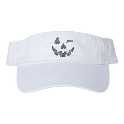 Halloween Jack O Lantern Grin Pumpkin Wink Valucap Bio-Washed Visor