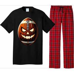 Halloween Jack O Lantern Football Player Coach Pitcher Pajama Set