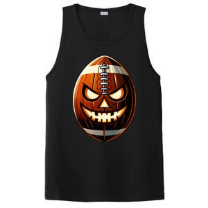 Halloween Jack O Lantern Football Player Coach Pitcher PosiCharge Competitor Tank