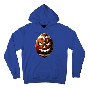 Halloween Jack O Lantern Football Player Coach Pitcher Hoodie