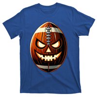 Halloween Jack O Lantern Football Player Coach Pitcher T-Shirt