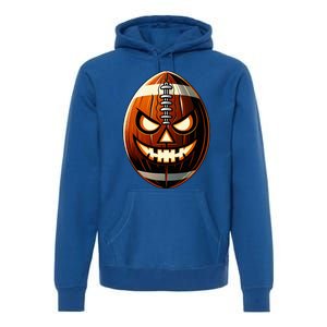 Halloween Jack O Lantern Football Player Coach Pitcher Premium Hoodie