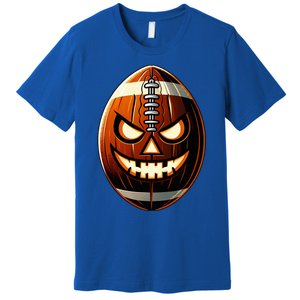 Halloween Jack O Lantern Football Player Coach Pitcher Premium T-Shirt