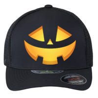 Halloween Jack O Lantern Jackolantern Pumpkin Face Costume Flexfit Unipanel Trucker Cap