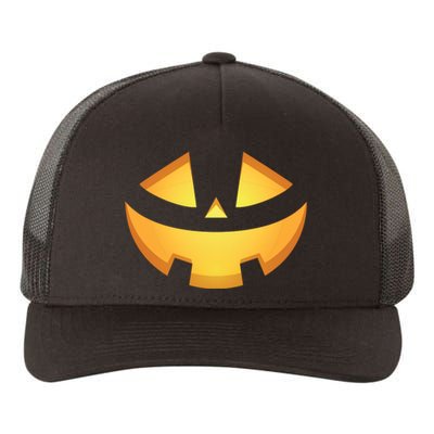 Halloween Jack O Lantern Jackolantern Pumpkin Face Costume Yupoong Adult 5-Panel Trucker Hat