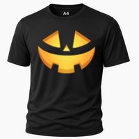 Halloween Jack O Lantern Jackolantern Pumpkin Face Costume Cooling Performance Crew T-Shirt