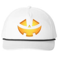 Halloween Jack O Lantern Jackolantern Pumpkin Face Costume Snapback Five-Panel Rope Hat