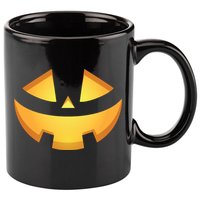 Halloween Jack O Lantern Jackolantern Pumpkin Face Costume 11oz C Handle Ceramic Mug