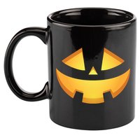 Halloween Jack O Lantern Jackolantern Pumpkin Face Costume 11oz C Handle Ceramic Mug