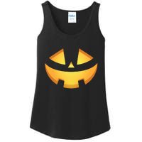 Halloween Jack O Lantern Jackolantern Pumpkin Face Costume Ladies Essential Tank