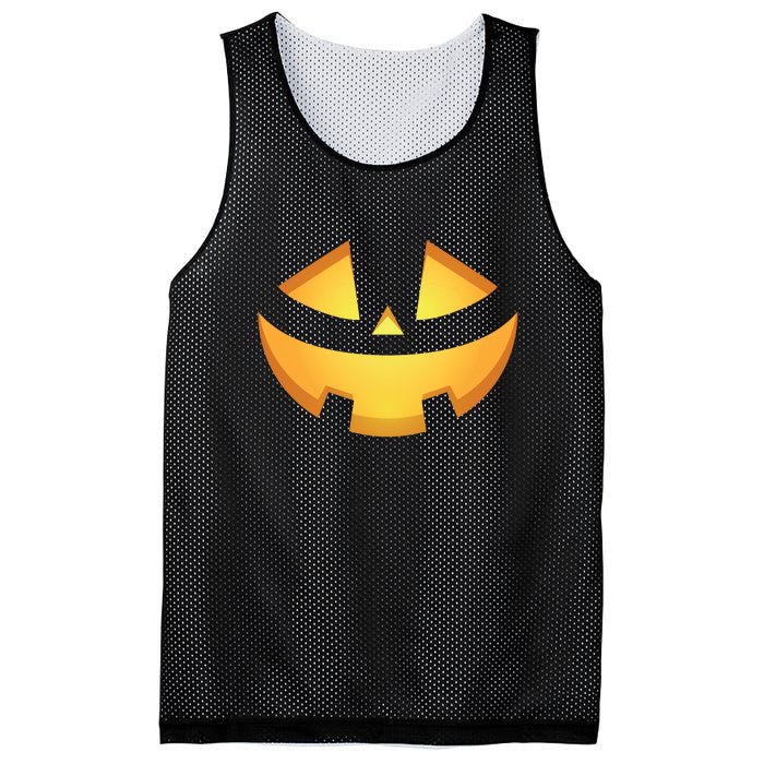 Halloween Jack O Lantern Jackolantern Pumpkin Face Costume Mesh Reversible Basketball Jersey Tank