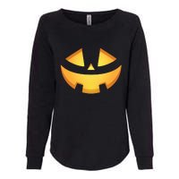 Halloween Jack O Lantern Jackolantern Pumpkin Face Costume Womens California Wash Sweatshirt