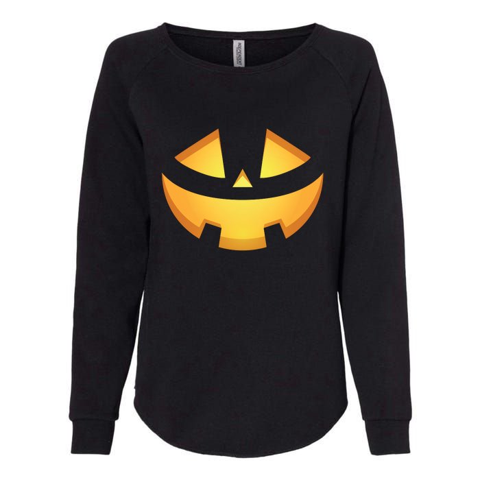 Halloween Jack O Lantern Jackolantern Pumpkin Face Costume Womens California Wash Sweatshirt