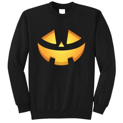 Halloween Jack O Lantern Jackolantern Pumpkin Face Costume Tall Sweatshirt