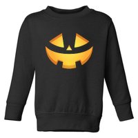 Halloween Jack O Lantern Jackolantern Pumpkin Face Costume Toddler Sweatshirt