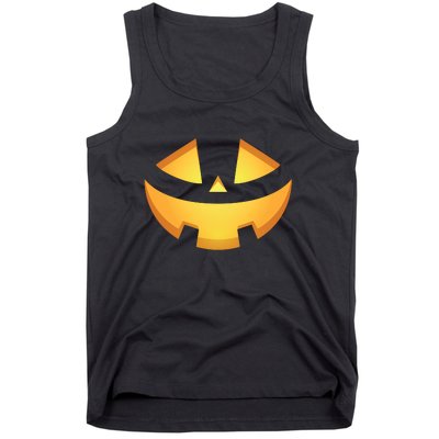 Halloween Jack O Lantern Jackolantern Pumpkin Face Costume Tank Top