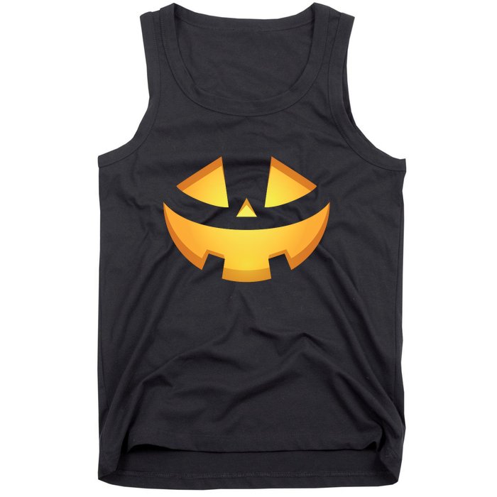 Halloween Jack O Lantern Jackolantern Pumpkin Face Costume Tank Top