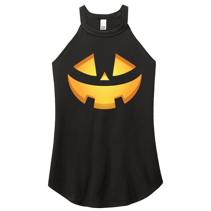 Halloween Jack O Lantern Jackolantern Pumpkin Face Costume Women's Perfect Tri Rocker Tank
