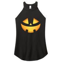 Halloween Jack O Lantern Jackolantern Pumpkin Face Costume Women's Perfect Tri Rocker Tank