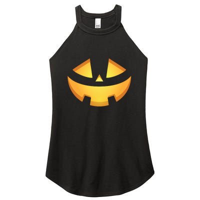 Halloween Jack O Lantern Jackolantern Pumpkin Face Costume Women’s Perfect Tri Rocker Tank