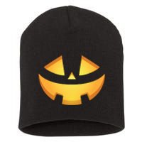 Halloween Jack O Lantern Jackolantern Pumpkin Face Costume Short Acrylic Beanie