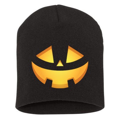 Halloween Jack O Lantern Jackolantern Pumpkin Face Costume Short Acrylic Beanie