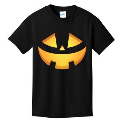 Halloween Jack O Lantern Jackolantern Pumpkin Face Costume Kids T-Shirt