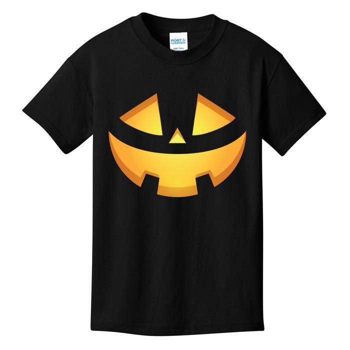 Halloween Jack O Lantern Jackolantern Pumpkin Face Costume Kids T-Shirt