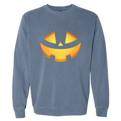 Halloween Jack O Lantern Jackolantern Pumpkin Face Costume Garment-Dyed Sweatshirt