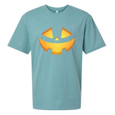 Halloween Jack O Lantern Jackolantern Pumpkin Face Costume Sueded Cloud Jersey T-Shirt