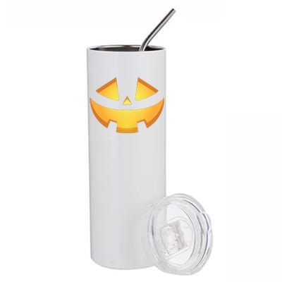 Halloween Jack O Lantern Jackolantern Pumpkin Face Costume Stainless Steel Tumbler