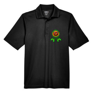 Halloween Jack O Lantern Gamer Men's Origin Performance Piqué Polo