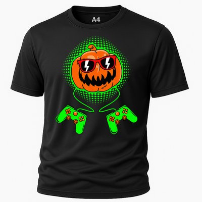 Halloween Jack O Lantern Gamer Cooling Performance Crew T-Shirt