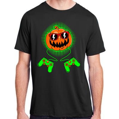 Halloween Jack O Lantern Gamer Adult ChromaSoft Performance T-Shirt