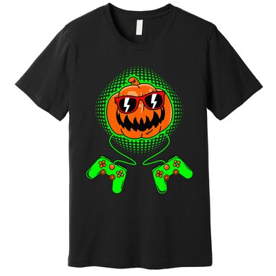 Halloween Jack O Lantern Gamer Premium T-Shirt