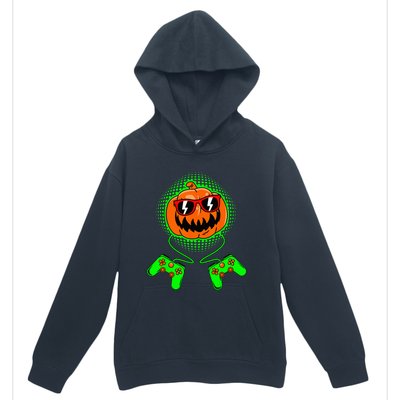 Halloween Jack O Lantern Gamer Urban Pullover Hoodie