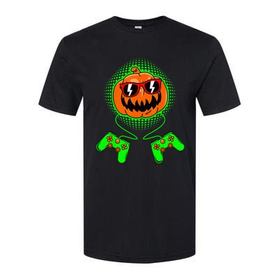 Halloween Jack O Lantern Gamer Softstyle® CVC T-Shirt