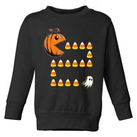 Halloween Jack O Lantern Pumpkin Eating Candy Corn Toddler Sweatshirt