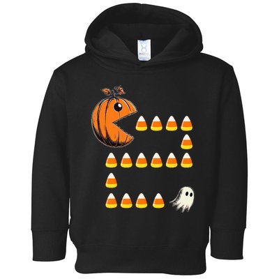 Halloween Jack O Lantern Pumpkin Eating Candy Corn Toddler Hoodie