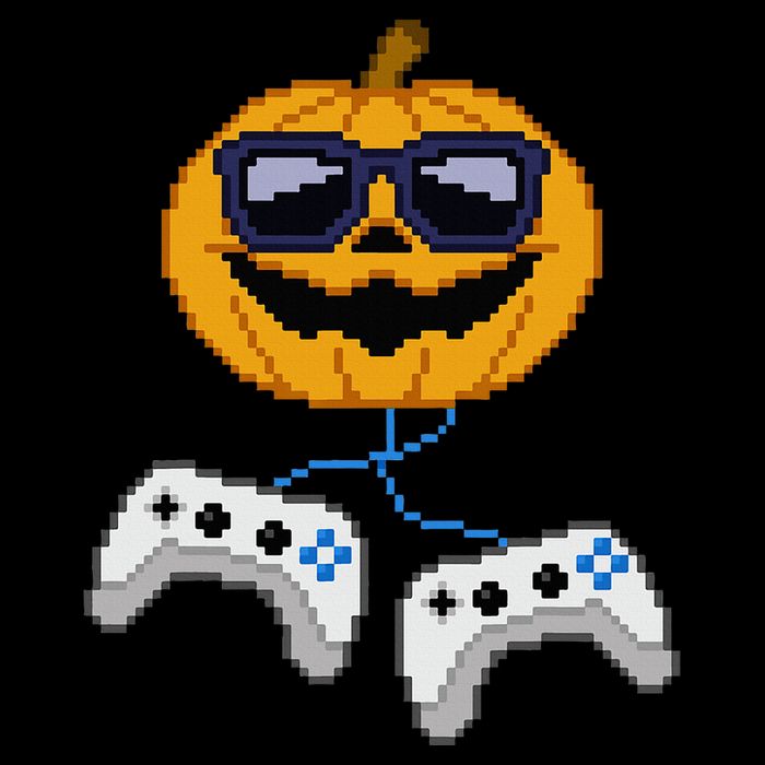 Halloween Jack O Lantern Pixelated Gaming Gamer Impact Tech Backpack