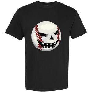 Halloween Jack O Lantern Baseball Player Coach Pitcher Garment-Dyed Heavyweight T-Shirt