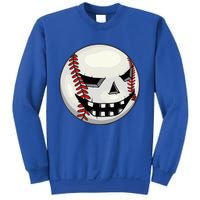 Halloween Jack O Lantern Baseball Player Coach Pitcher Sweatshirt