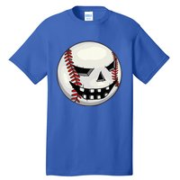 Halloween Jack O Lantern Baseball Player Coach Pitcher Tall T-Shirt