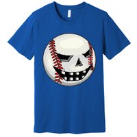 Halloween Jack O Lantern Baseball Player Coach Pitcher Premium T-Shirt