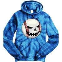 Halloween Jack O Lantern Baseball Player Coach Pitcher Tie Dye Hoodie