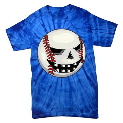 Halloween Jack O Lantern Baseball Player Coach Pitcher Tie-Dye T-Shirt