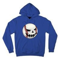 Halloween Jack O Lantern Baseball Player Coach Pitcher Tall Hoodie