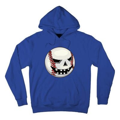 Halloween Jack O Lantern Baseball Player Coach Pitcher Tall Hoodie