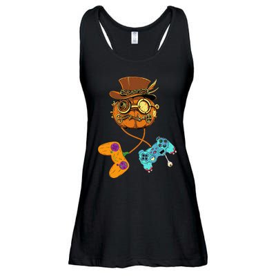 Halloween Jack O Lantern Gamer Funny Pumpkin Ladies Essential Flowy Tank